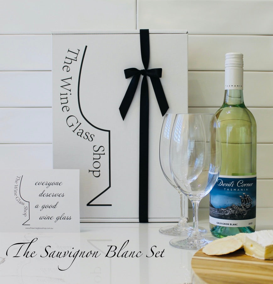 White wine glasses with Sauvignon Blanc Gift Set